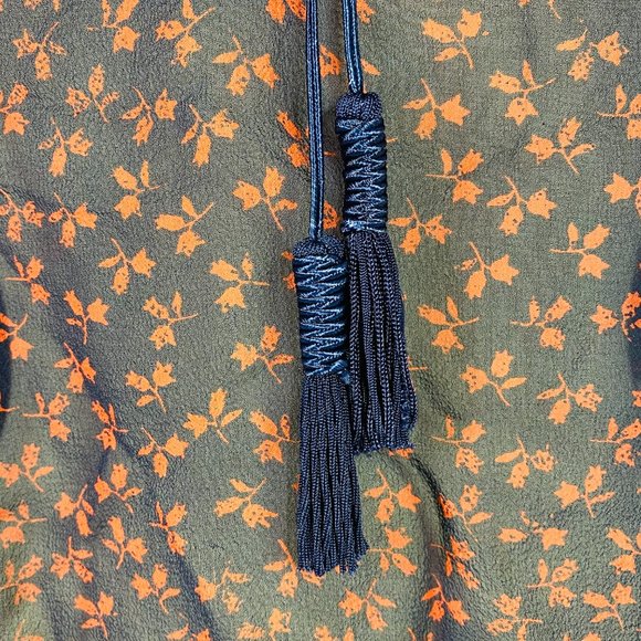 JOIE Vivette Shirt - Sheer Floral Silk Peasant Top - Picture 2 of 7